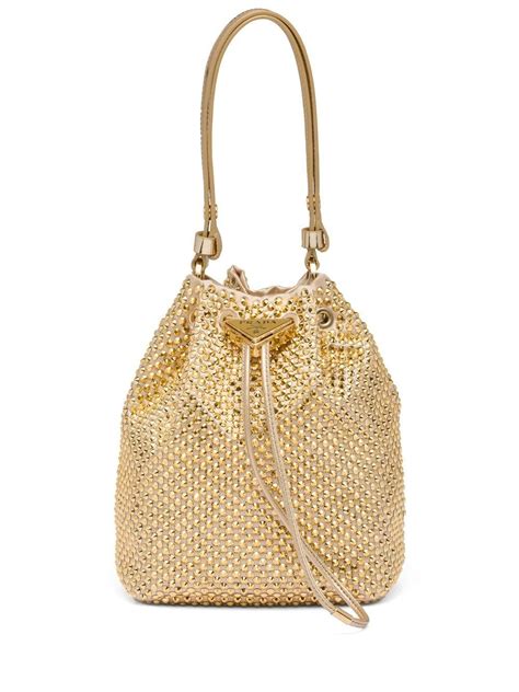 prada bling bling bag|Prada satin bucket bag.